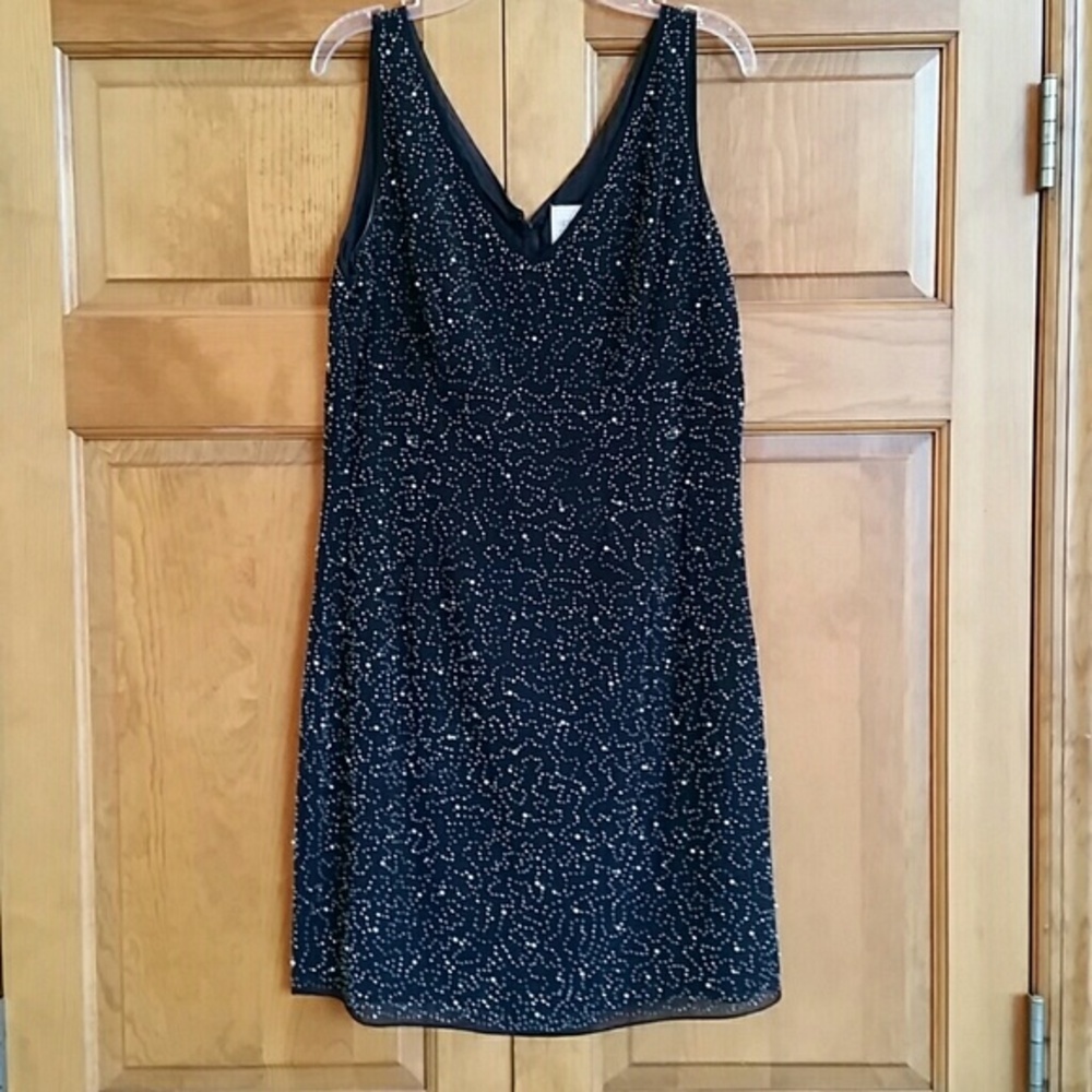 Black evening party dress